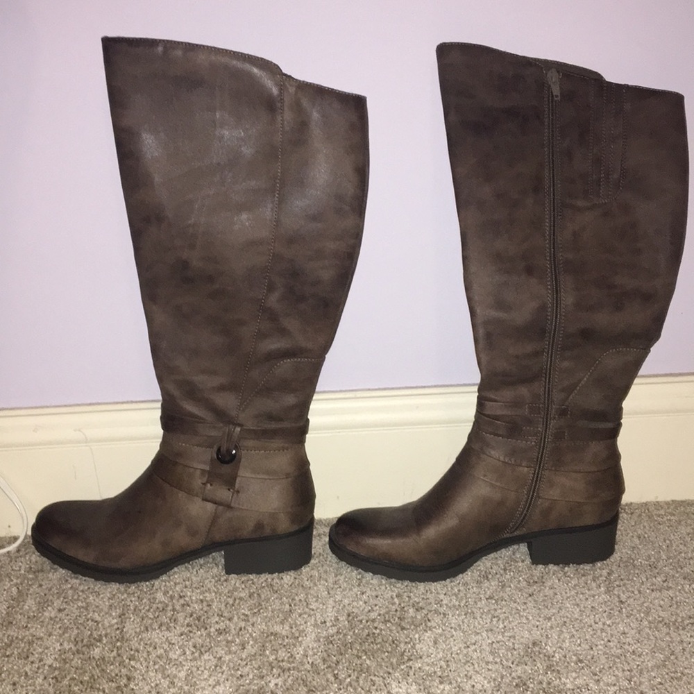 Tall Brown Riding Boots